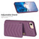 iPhone SE 2022 / 2020 / 8 / 7 BF26 Wave Pattern Card Bag Holder Phone Case - Dark Purple
