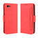 iPhone SE 2022 / SE 2020 Wallet Style Skin Feel Calf Pattern Leather Case ，with Separate Card Slot - Red