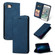 iPhone SE 2022 / SE 2020 / 8 / 7 Retro Skin Feel Business Magnetic Horizontal Flip Leather Case - Navy Blue