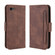 iPhone SE 2022 / SE 2020 Wallet Style Skin Feel Calf Pattern Leather Case ，with Separate Card Slot - Brown
