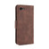 iPhone SE 2022 / SE 2020 Wallet Style Skin Feel Calf Pattern Leather Case ，with Separate Card Slot - Brown