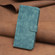 iPhone SE 2022 / 7 / 8 Plaid Embossed Leather Phone Case - Green
