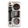 iPhone SE 2022 / SE 2020 / 8 / 7 Electroplating Marble Dual-side IMD Phone Case - Retro Radio