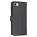 iPhone SE 2022 / SE 2020 / 8 / 7 9 Card Slots Zipper Wallet Leather Flip Phone Case - Black