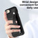 iPhone SE 2022/SE 2020/6/7/8 Shockproof Leather Phone Case with Wrist Strap - Black
