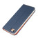 iPhone SE 2022 / SE 2020 / 8 / 7 Litchi Genuine Leather Phone Case - Dark Blue