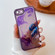 iPhone SE 2022/2020 / 8 / 7 Oil Painting Electroplating TPU Phone Case - Purple