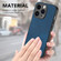 iPhone 7 / 8 / SE 2022 / SE 2020 Vintage Leather PC Back Cover Phone Case - Blue