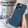 iPhone 7 / 8 / SE 2022 / SE 2020 Vintage Leather PC Back Cover Phone Case - Blue