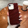 iPhone SE 2022&2020/8/7/6 Solid Color Wave Texture TPU Phone Case - Wine Red