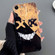 iPhone SE 2022 / 2020 / 8 / 7 Painted Pattern Precise Hole PC Phone Case - Black Yellow Smiling