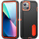 iPhone 13 mini 3 in 1 Rugged Holder Phone Case - Black + Orange