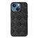 iPhone 13 mini Weave Plaid PU Phone Case - Black