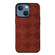 iPhone 13 mini Weave Plaid PU Phone Case - Brown