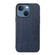 iPhone 13 mini Wood Texture PU Phone Case - Blue iPhone 13 mini Wood Texture PU Phone Case - Blue