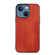 iPhone 13 mini Yellow Cow Texture PU Phone Case - Brown