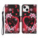 iPhone 13 mini Colored Drawing Pattern Horizontal Flip Leather Phone Case - Red Heart