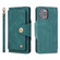 iPhone 13 mini POLA 9 Card-slot Oil Side Leather Phone Case - Dark Green