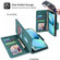 iPhone 13 mini POLA 9 Card-slot Oil Side Leather Phone Case - Dark Green