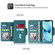 iPhone 13 mini POLA 9 Card-slot Oil Side Leather Phone Case - Dark Green