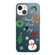 iPhone 13 mini Christmas Series Transparent TPU Protective Case - Simple Snowman