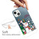 iPhone 13 mini Christmas Series Transparent TPU Protective Case - Penguin Family