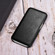 iPhone 13 mini ICARER First Layer Cowhide Horizontal Flip Phone Case - Black