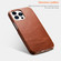 iPhone 13 mini ICARER First Layer Cowhide Horizontal Flip Phone Case - Black