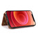 iPhone 13 mini Three-fold Leather Phone Case with Card Slot & Wallet & Holder - Brown