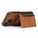 iPhone 13 mini Three-fold Leather Phone Case with Card Slot & Wallet & Holder - Brown