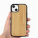 iPhone 13 mini Wood Veneer TPU Shockproof Phone Case - Bamboo