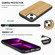 iPhone 13 mini Wood Veneer TPU Shockproof Phone Case - Bamboo