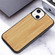 iPhone 13 mini Wood Veneer TPU Shockproof Phone Case - Bamboo