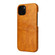 iPhone 13 mini Fierre Shann Retro Oil Wax Texture PU Leather Case with Card Slots - Yellow
