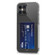 iPhone 13 mini TPU Transparent Protective Case with Card Slots - Transparent