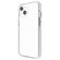 iPhone 13 mini Grid Pattern Shockproof Transparent TPU Phone Case - White