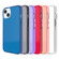 iPhone 13 mini Grid Pattern Shockproof Transparent TPU Phone Case - White