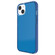 iPhone 13 mini Grid Pattern Shockproof Transparent TPU Phone Case - Blue