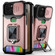 iPhone 13 mini Sliding Camshield Card Slot Ring Kickstand Phone Case - Rose Gold