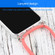 iPhone 13 mini Four-corner Shockproof Transparent TPU Protective Case with Lanyard - Orange