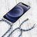 iPhone 13 mini Four-corner Shockproof Transparent TPU Protective Case with Lanyard - Colorful Blue