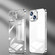 iPhone 13 mini Crystal Plated High Transparency Phone Case - Silver White