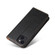 iPhone 13 mini Fierre Shann PU Leather Texture Horizontal Flip Leather Case with Holder & Card Slots & Wallet - Black