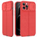 iPhone 13 mini Litchi Texture Sliding Camshield TPU Protective Case - Red