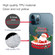 iPhone 13 mini Christmas Series Transparent TPU Protective Case - Gift Box Old Man