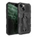iPhone 13 mini Machine Armor Warrior Shockproof PC + TPU Protective Case - Black