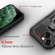 iPhone 13 mini Machine Armor Warrior Shockproof PC + TPU Protective Case - Black
