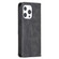 iPhone 13 mini Rhombus Texture Horizontal Flip Magnetic Leather Case with Holder & Card Slots - Black