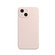 iPhone 13 mini Solid Color Cube Straight Edge Liquid Silicone Case - Pink