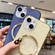 iPhone 13 mini CD Texture MagSafe TPU Phone Case - Transparent Purple